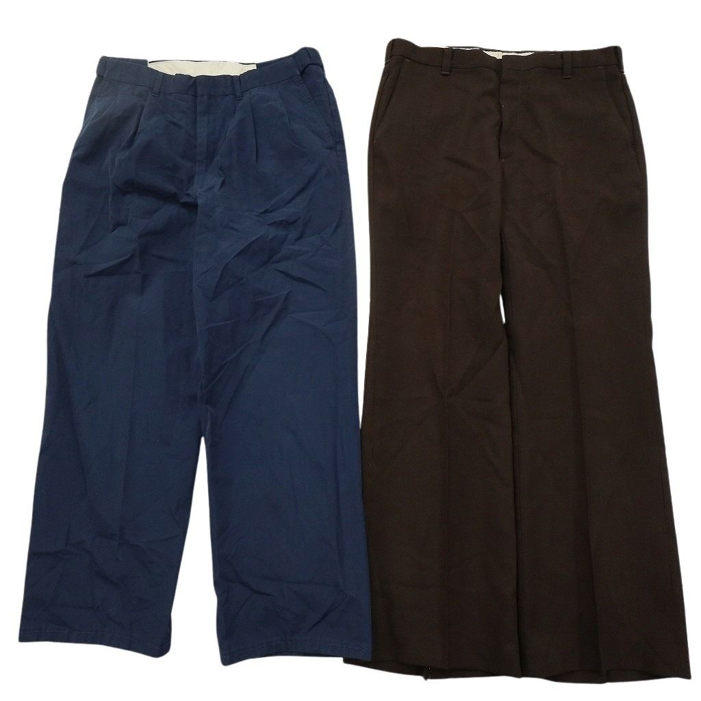 古着卸 まとめ売り スラックス パンツ 8枚セット (メンズ 34