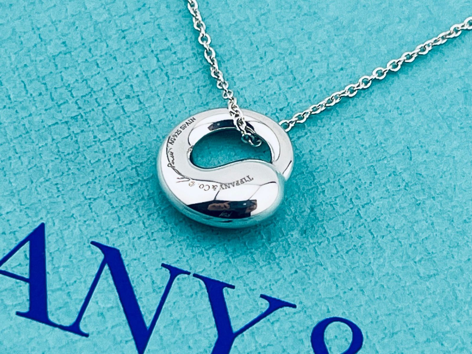 a192 美品 Tiffany&Co. ティファニー エターナルサークル ネックレス