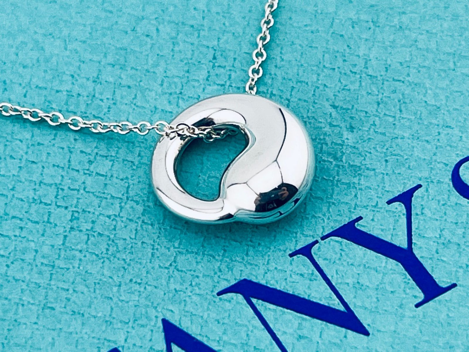 a192 美品 Tiffany&Co. ティファニー エターナルサークル ネックレス