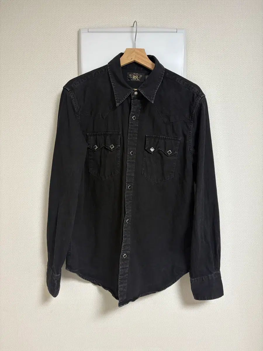 RRA ダブルアールエル ウェスタン ブラック シャツ L - メルカリ