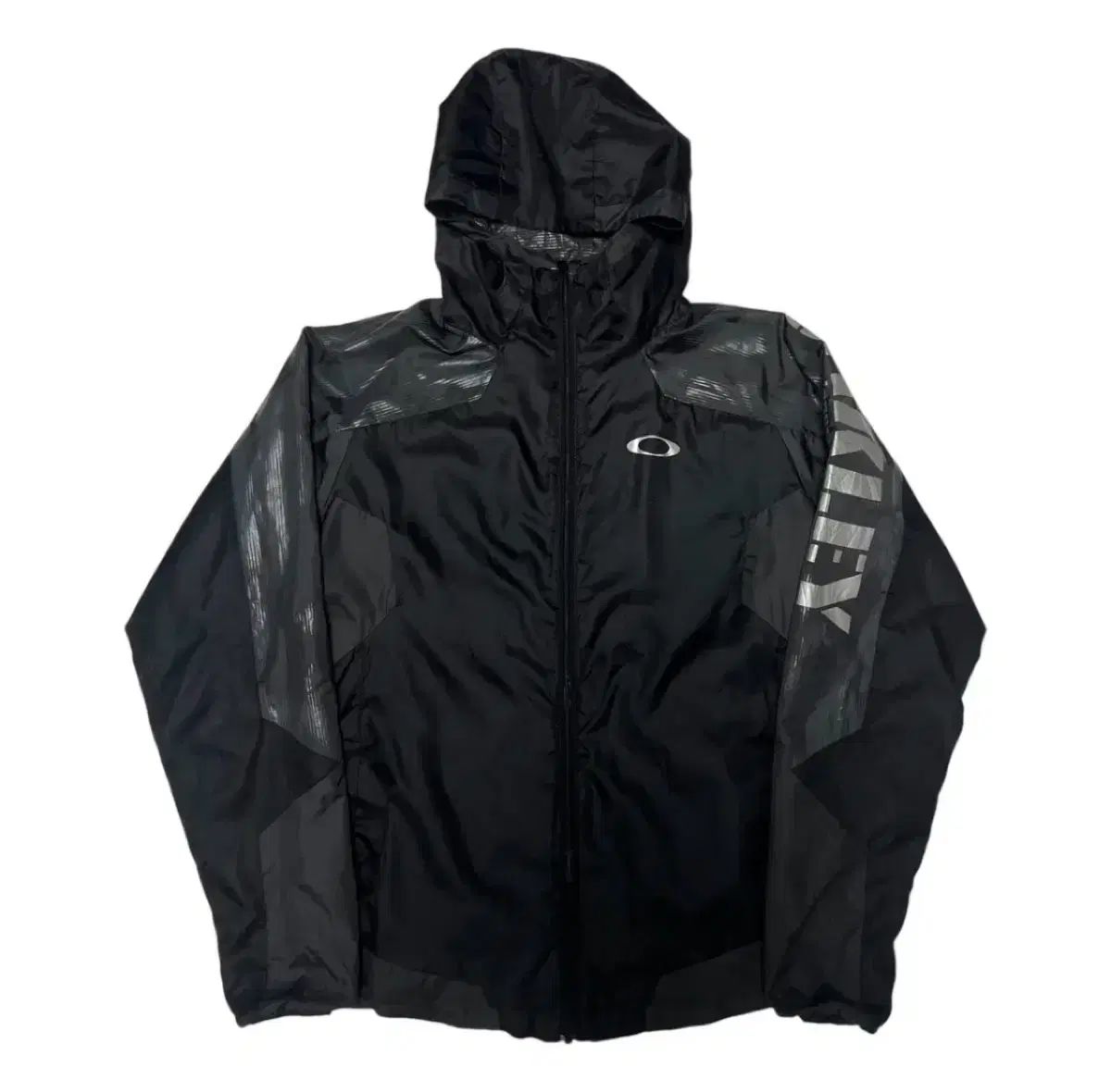 オークリー ショップ ブラック フード ウィンドブレーカー ジャケット
