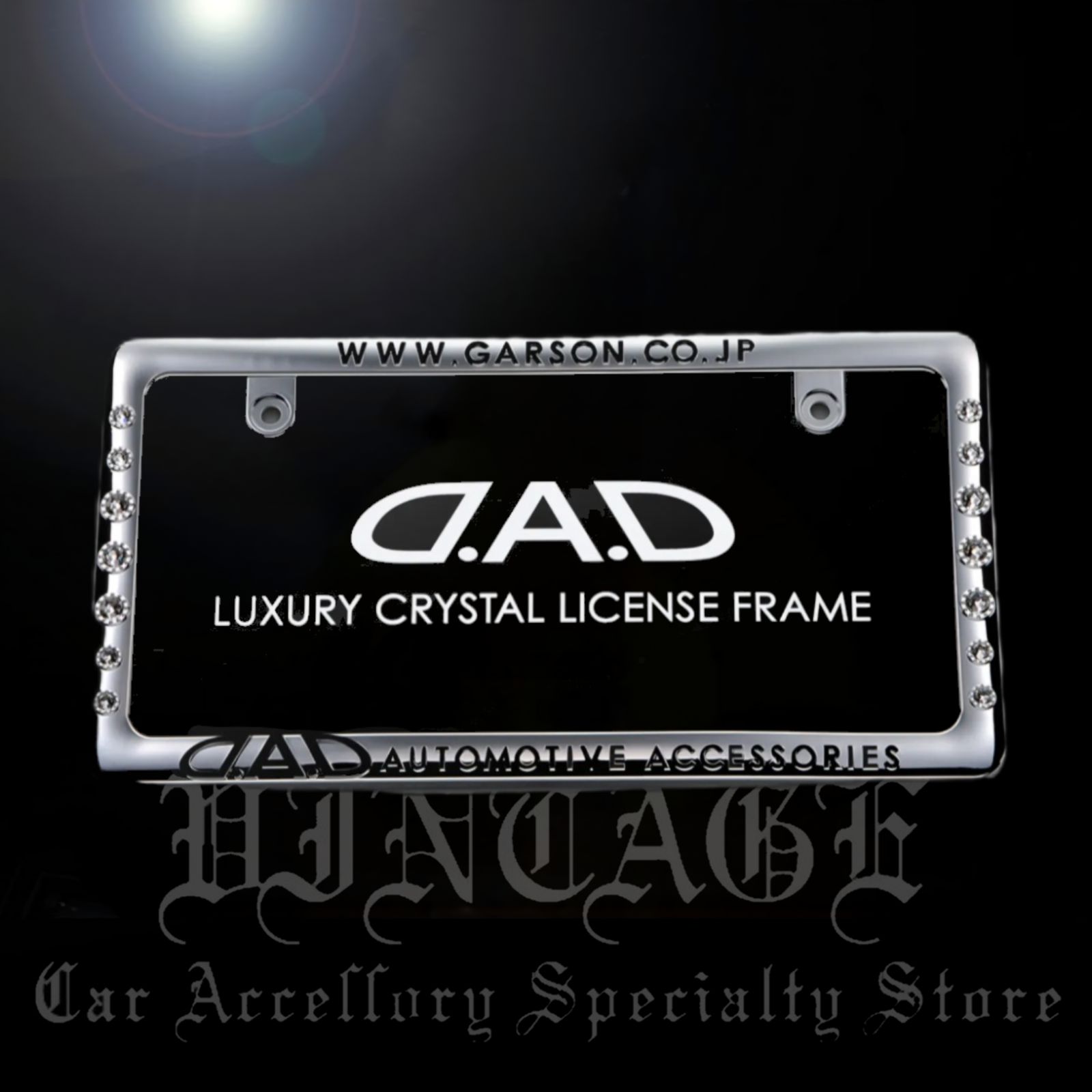 D.A.D クリスタル ライセンスフレーム 2 クローム リアモデル DAD