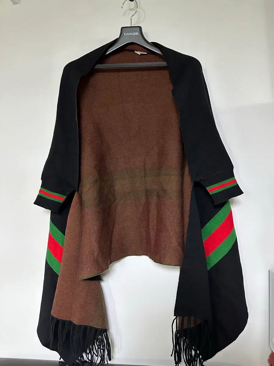 グッチ GG ロゴ ブラック ブラウン マフラー - メルカリ