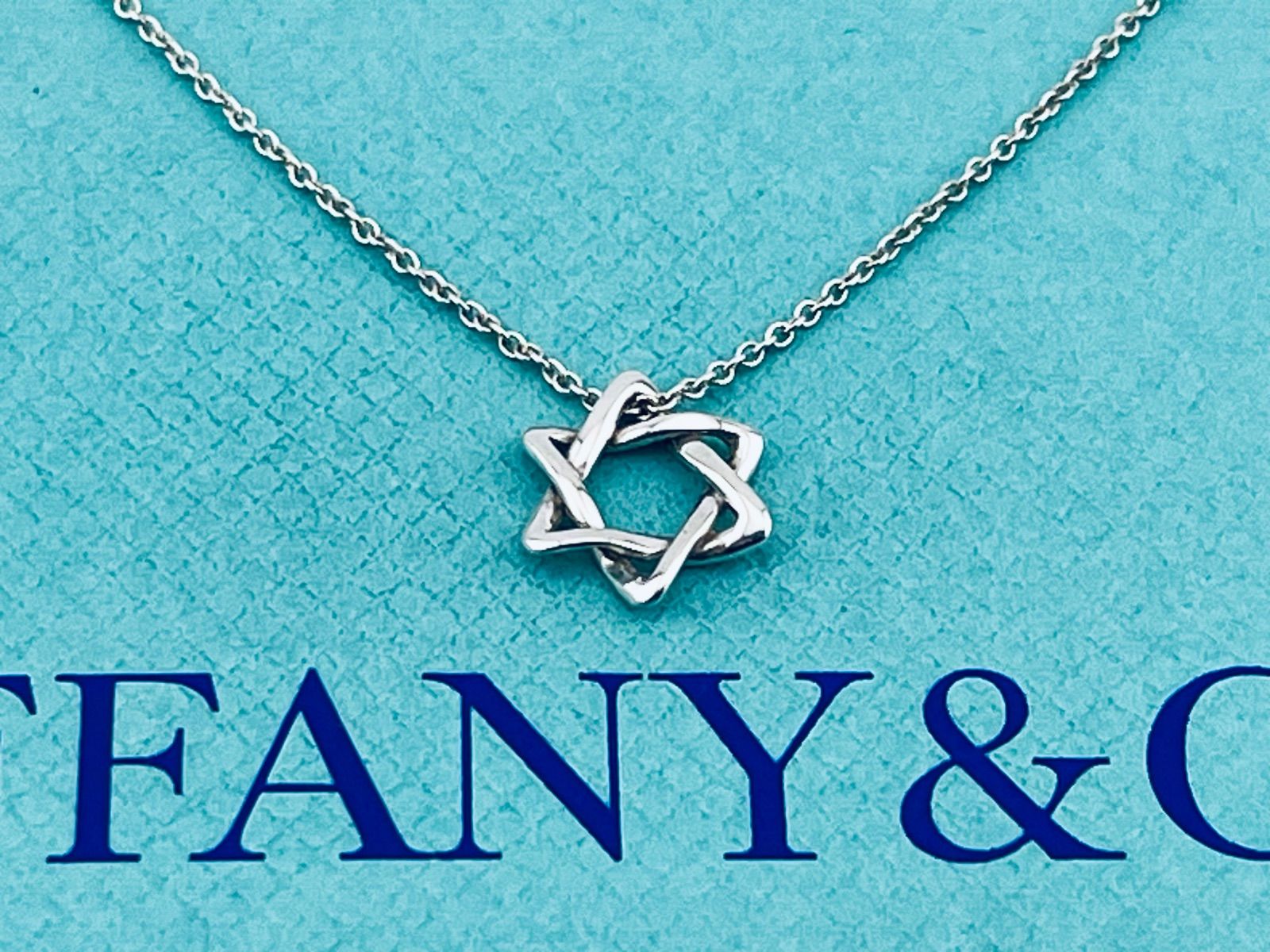 a193 美品 Tiffany&Co. ティファニー スター オブ ダビデ ネックレス