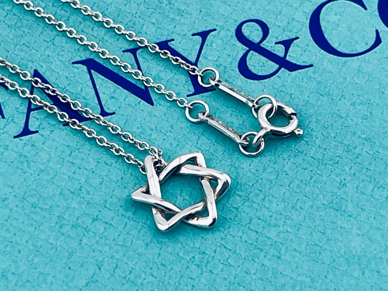 a193 美品 Tiffany&Co. ティファニー スター オブ ダビデ ネックレス