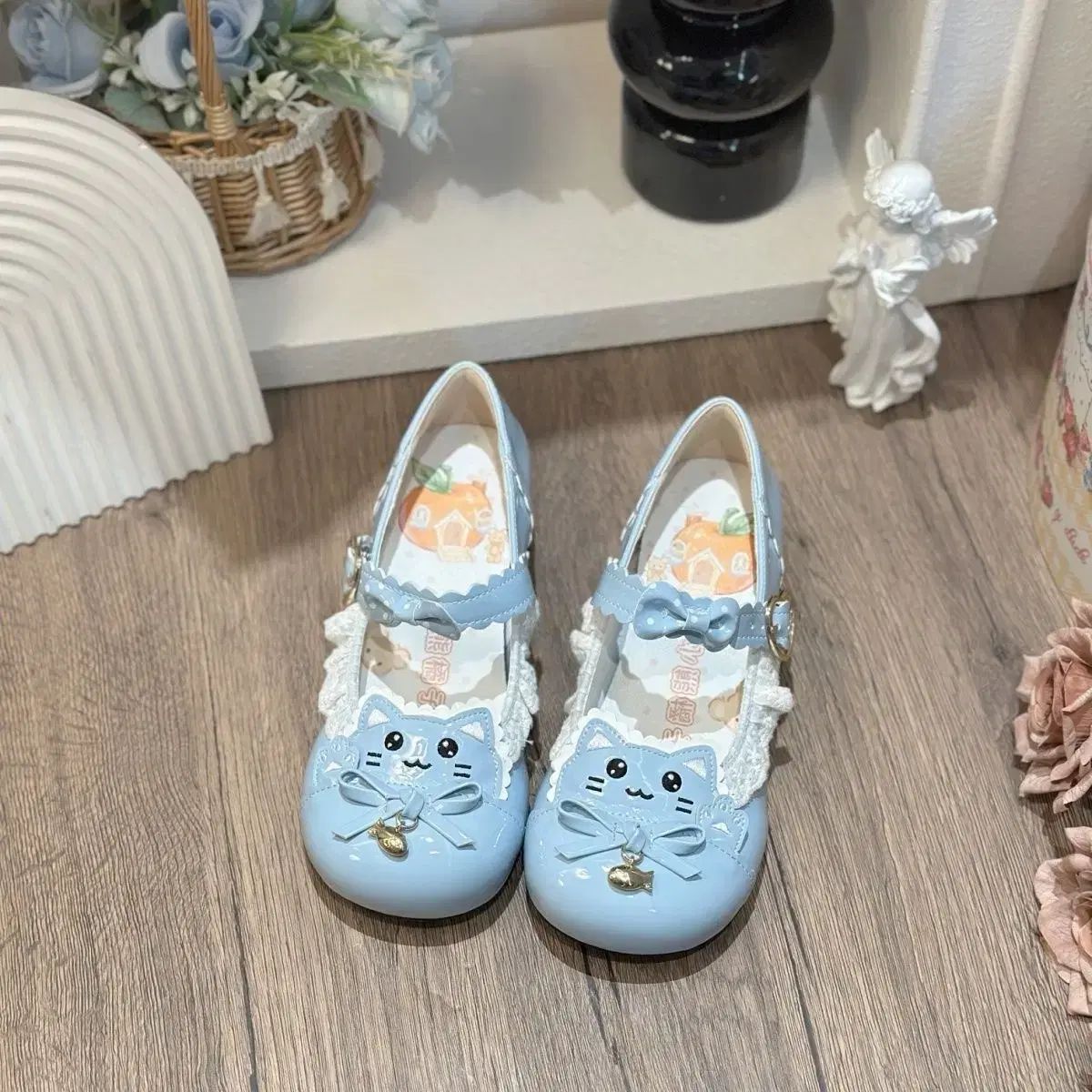 可愛い猫 フリル ロリータ シューズ (5COLOR) - メルカリ