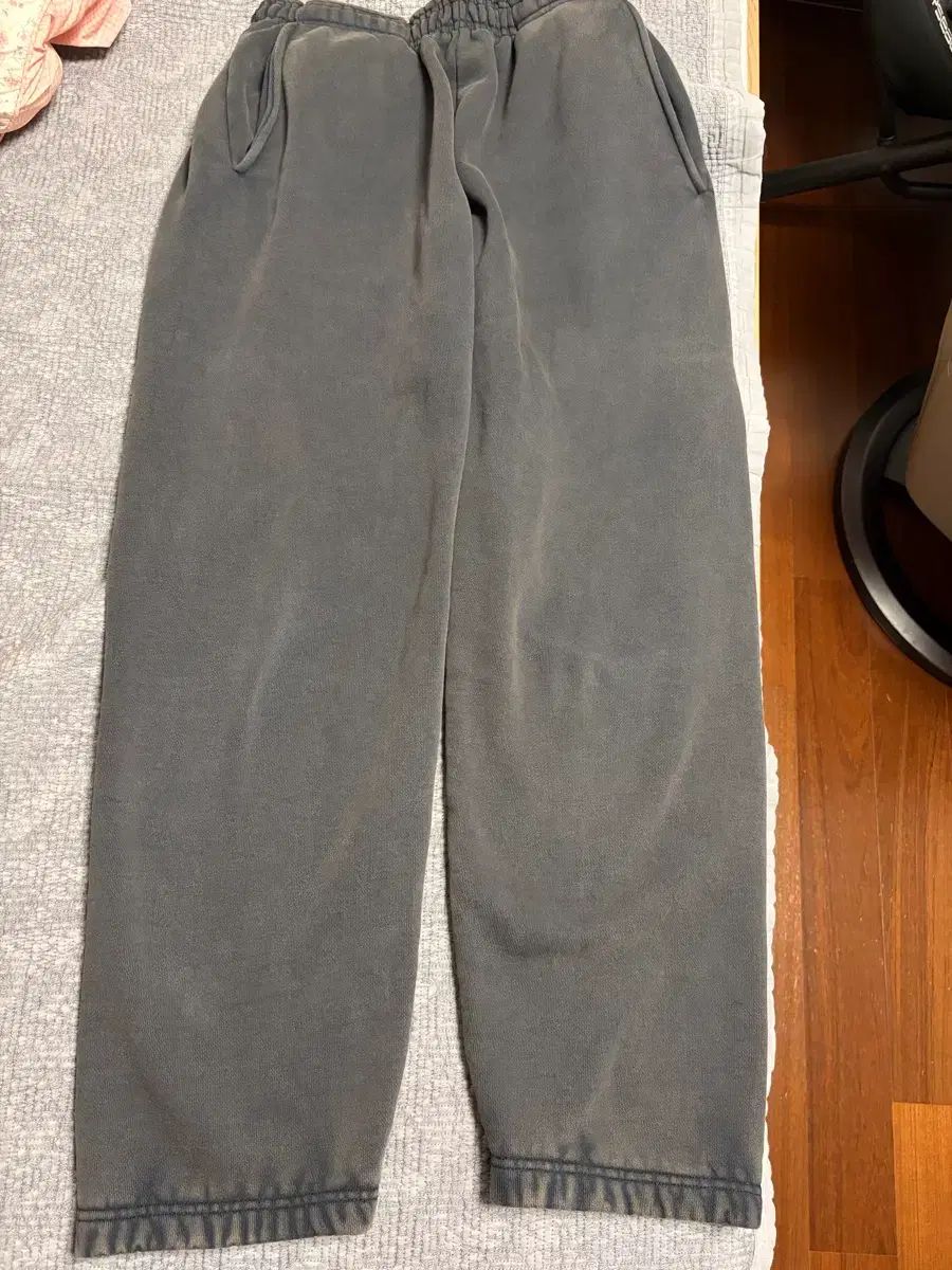 エンタイアスタジオ ヘビースウェットパンツ ウォッシュド ブラック m