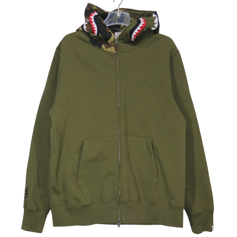 美品 A BATHING APE ア ベイシング エイプ 1ST SHARK FULL ZIP HOODIE 