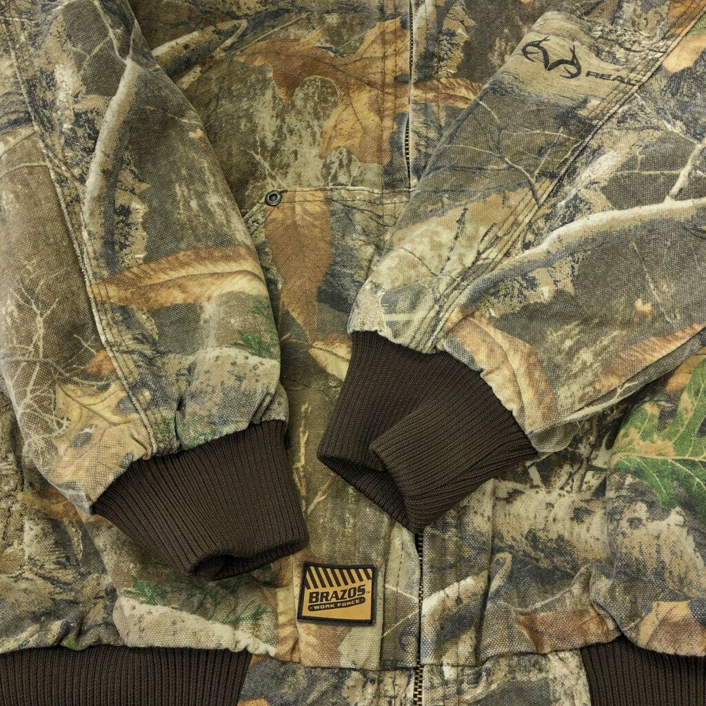 BRAZOS リアルツリーカモ ワークジャケット アウトドア 迷彩(メンズ M