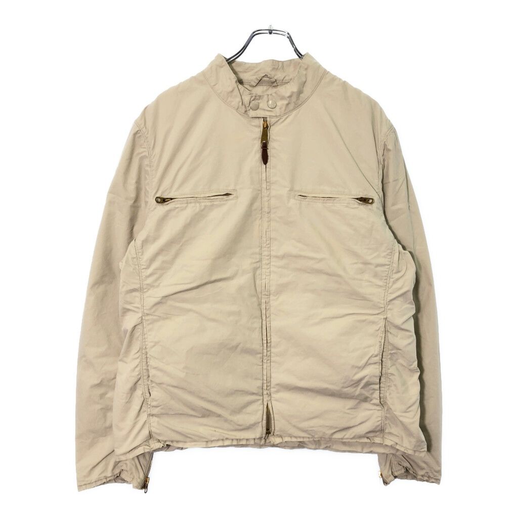 POLO JEANS ポロジーンズ ラルフローレン モーターサイクルジャケット ベージュ メンズ L 古着 V 8901