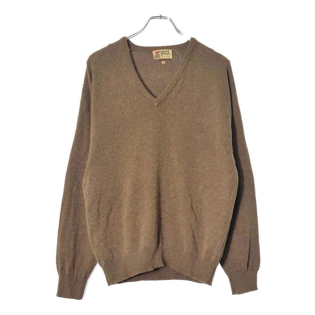 80年代 スコットランド製 Pringle プリングル Vネック カシミヤニット
