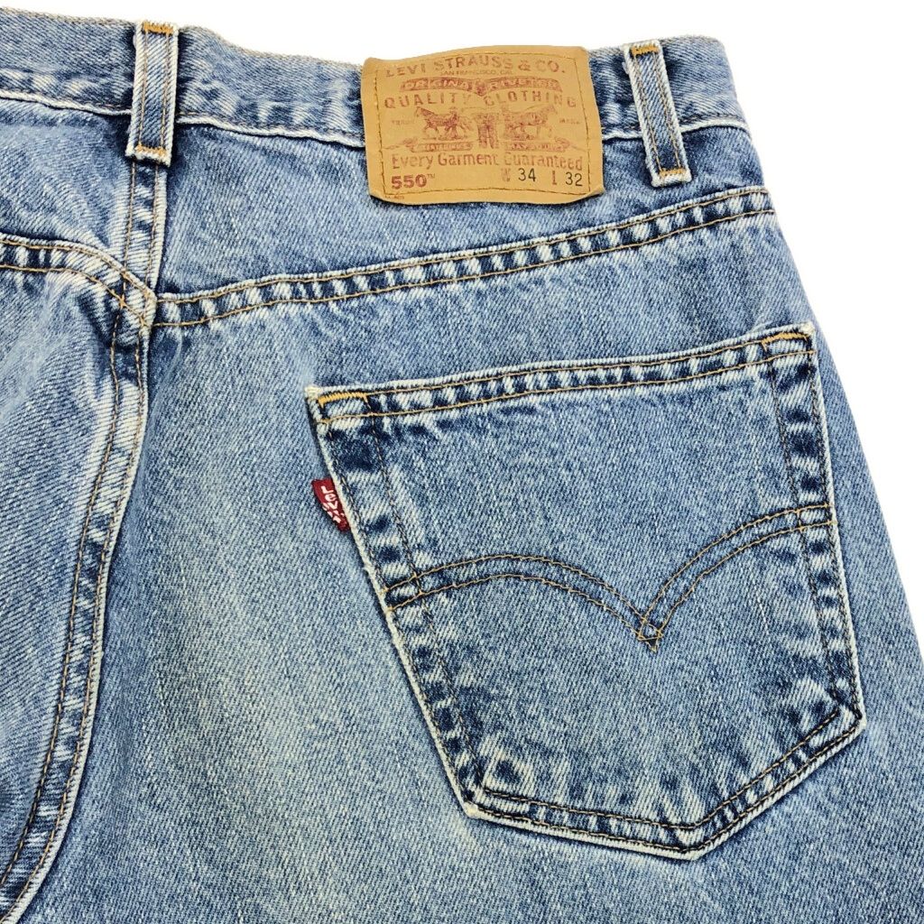 00年代 Levi's リーバイス 550 デニムパンツ ブルー(メンズ W34 L32