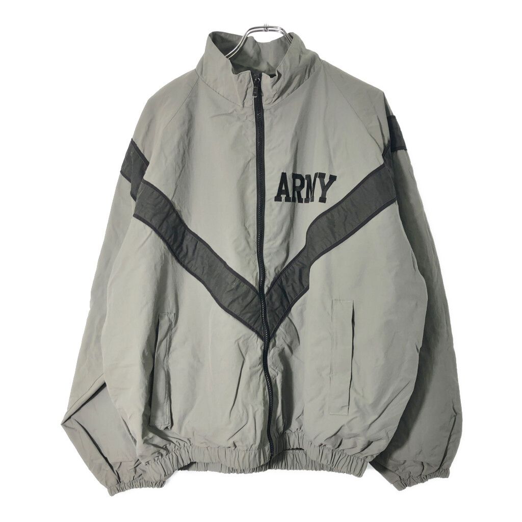 90年代 米軍実物 U.S.ARMY IPFU トレーニングジャケット ミリタリー グレー メンズ MEDIUM REGULAR 古着 V 8931