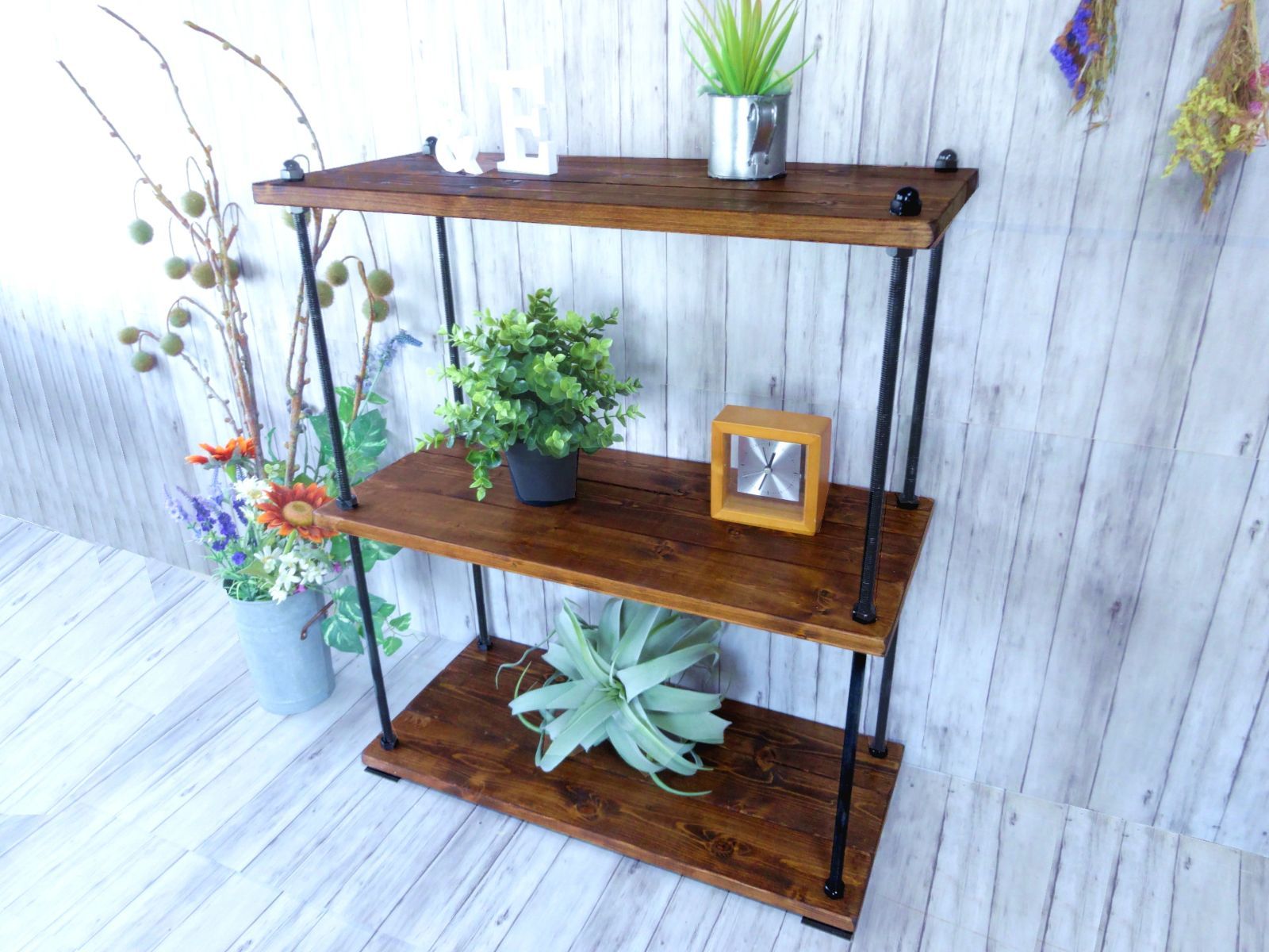 ハンドメイド　シャビーボルトラック ロングタイプ（ダークチーク色） ハンドメイド シャビーボルトラック ロングタイプ（ダークチーク色）