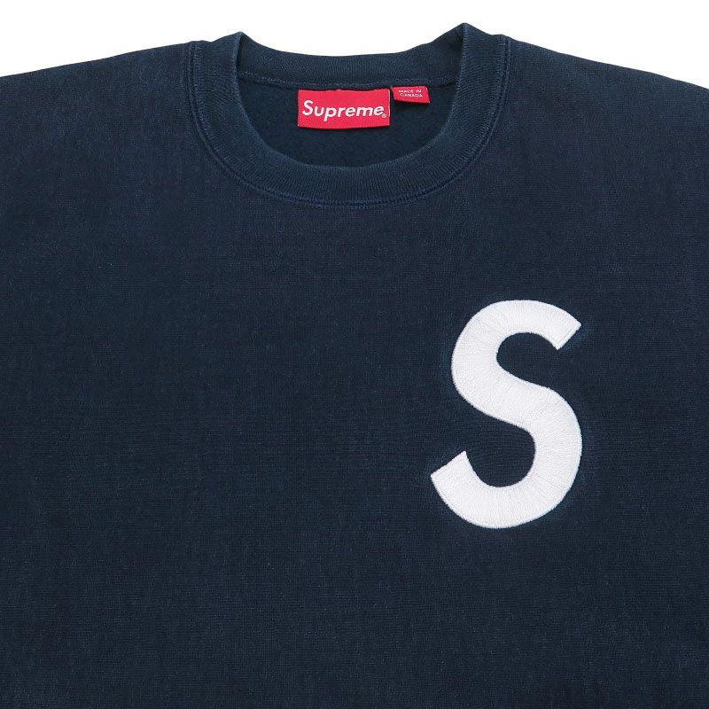 Supreme シュプリーム　Sロゴ　クルーネック スウェット　ネイビー SUPREME シュプリーム 16AW S LOGO CREWNECK S ロゴ クルーネック