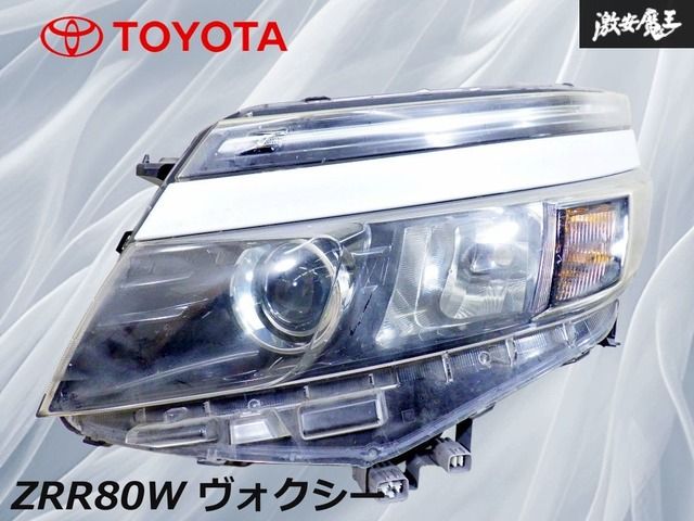 点灯OK！】トヨタ純正 ZRR80W ヴォクシー 前期 ヘッドライト ヘッド