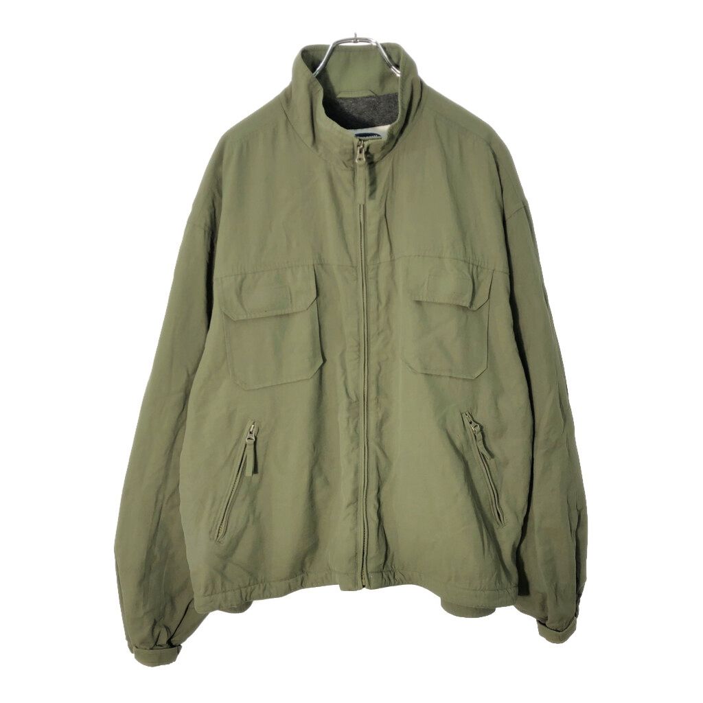 90年代 OLD NAVY ネイビー 中綿 ナイロンジャケット オリーブ メンズ XL 古着 X 0908
