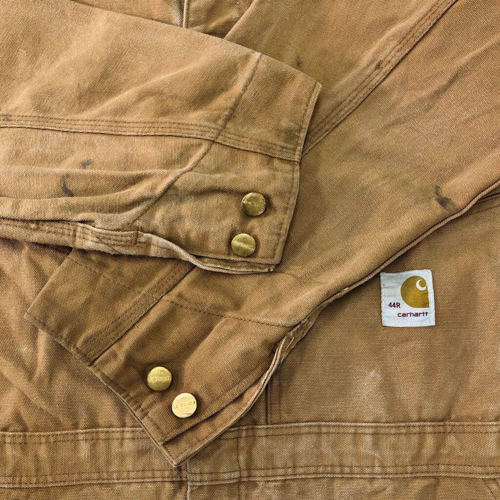 【Carhartt】希少 カーハート 80s ダック地 オールインワン XL相当 80s USA製 carharttカーハート ダック地 オールインワン 40☆つなぎ