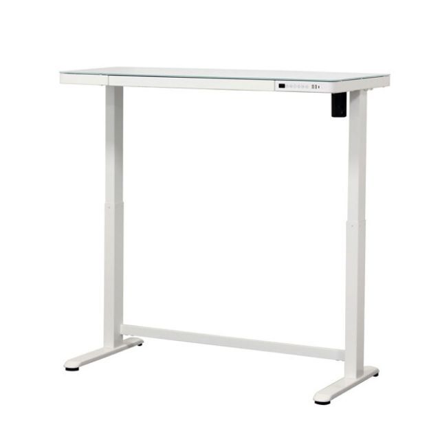 電動昇降デスク ホワイト メモリー機能付 ホワイト 高さ調整72〜121cm