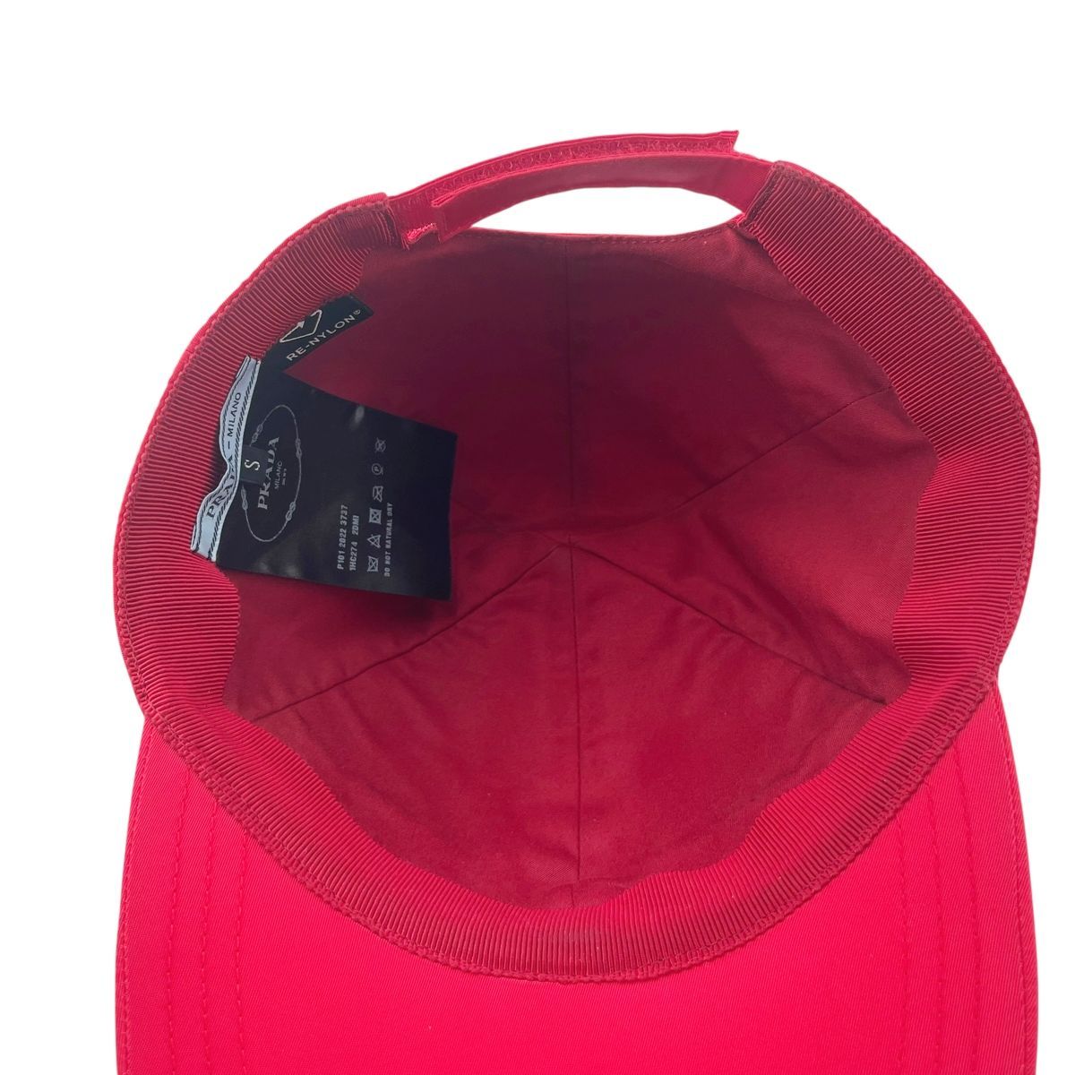 中古】 PRADA プラダ Re-Nylonベースボールキャップ 1HC274 2DMI 