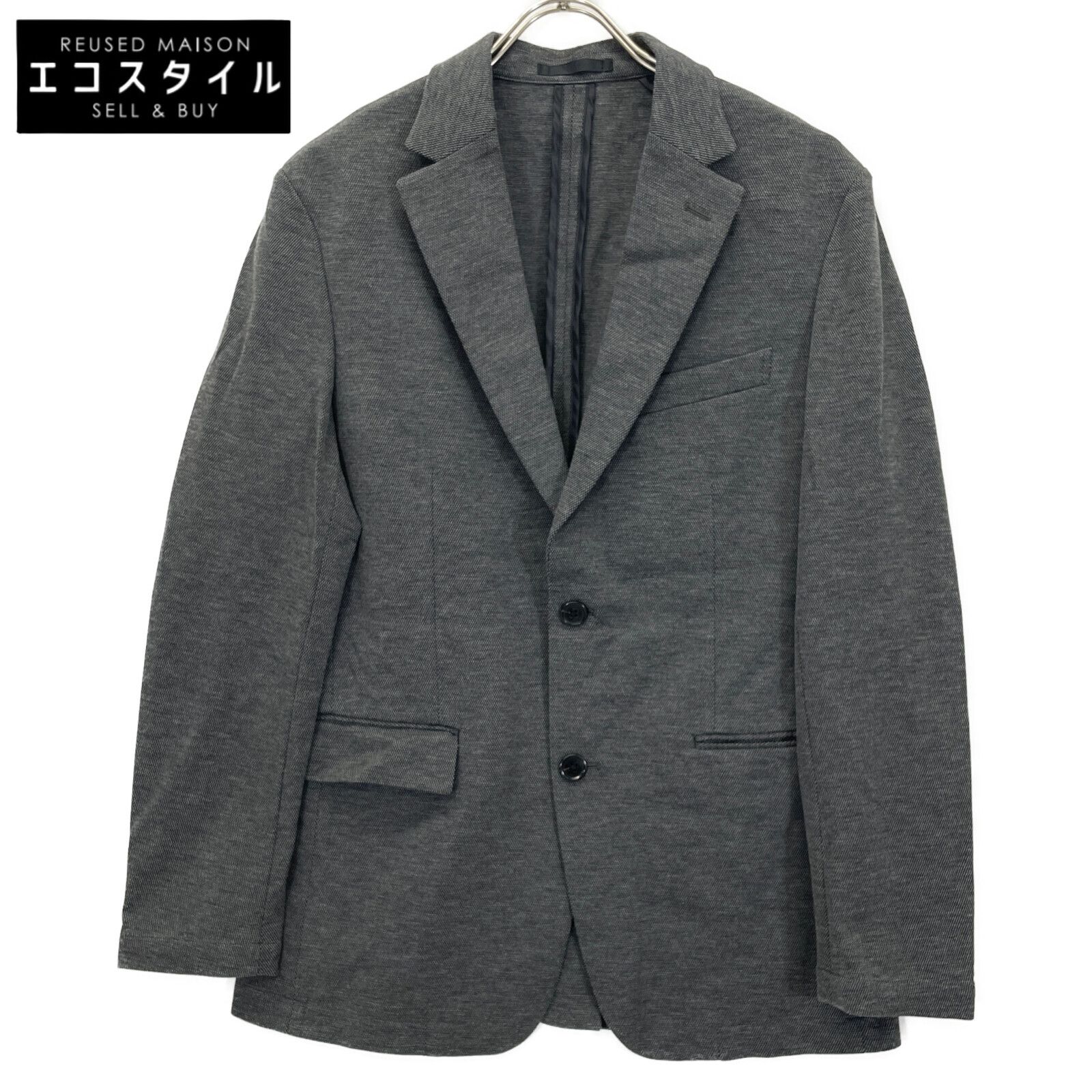 BLACK LABEL CRESTBRIDGE ブラックレーベルクレストブリッジ 24年製 ｸﾞﾚｰ ｼﾙｷｰﾊﾞｰｽﾞｱｲｼﾞｬｰｼﾞｰｼﾞｬｹｯﾄ M