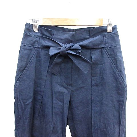 セオリーリュクス theory luxe ガウチョパンツ 麻 リネン ウエスト