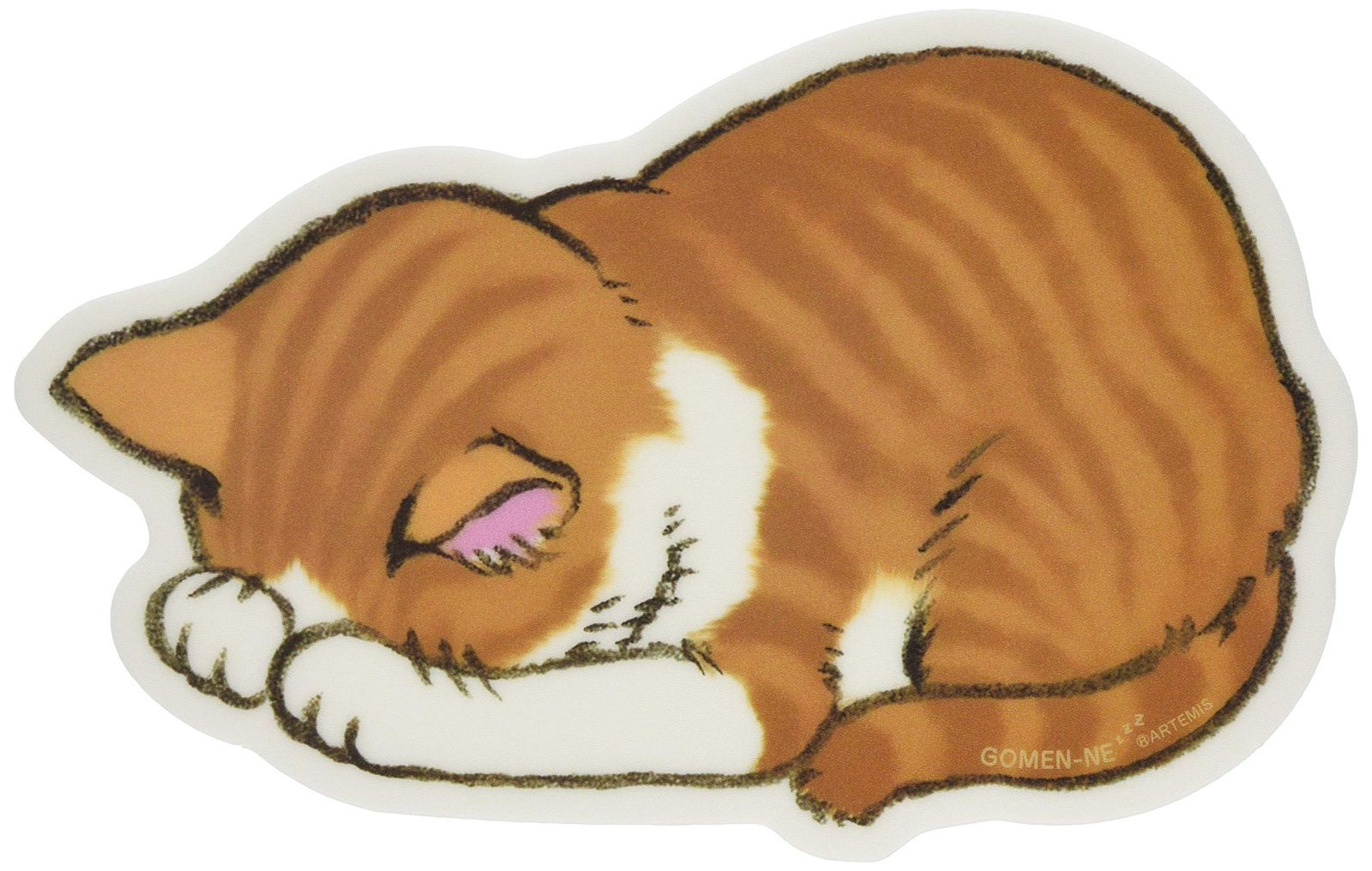 【在庫処分】マウスパッド ごめん寝 アーティミス 茶トラ GN-MOP