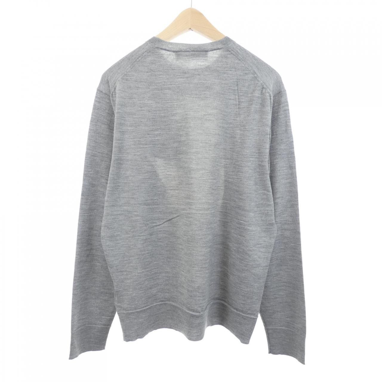 NEIL BARRETT ニールバレット エルボレザーパッチ タートル ニット NEIL BARRETT ニールバレット エルボレザーパッチ タートル ニット