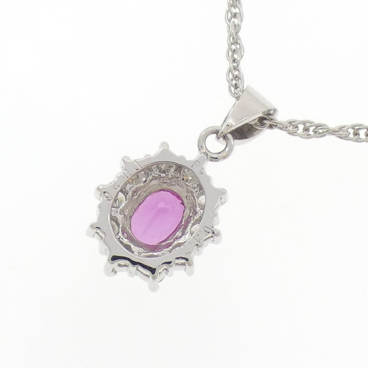 PT/PT850 ルビー ネックレス 0.47CT - メルカリ