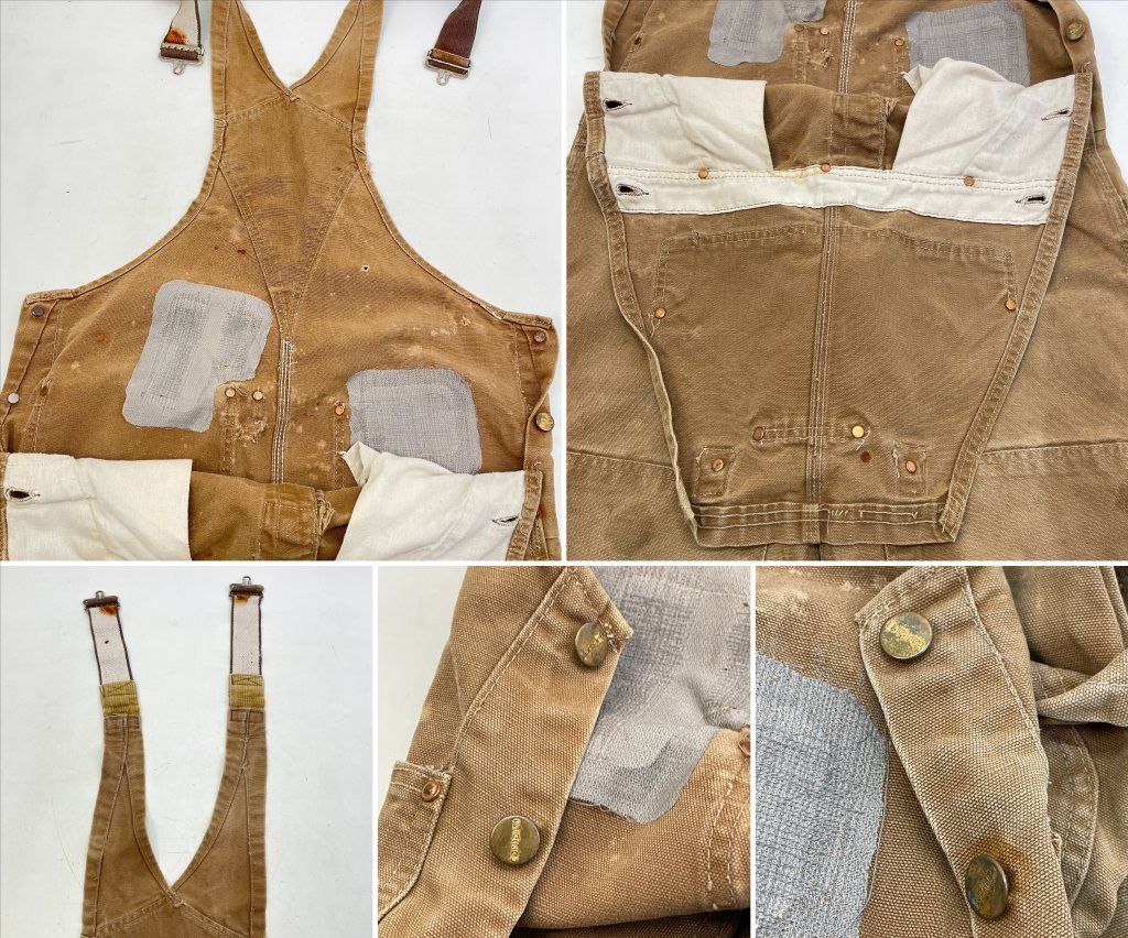 01w-4829 カーハート Carhartt 70s オーバーオール ボタンフライ