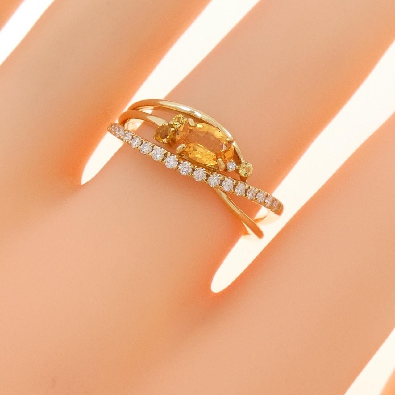 K18YG ガーネット リング 0.593CT - メルカリ