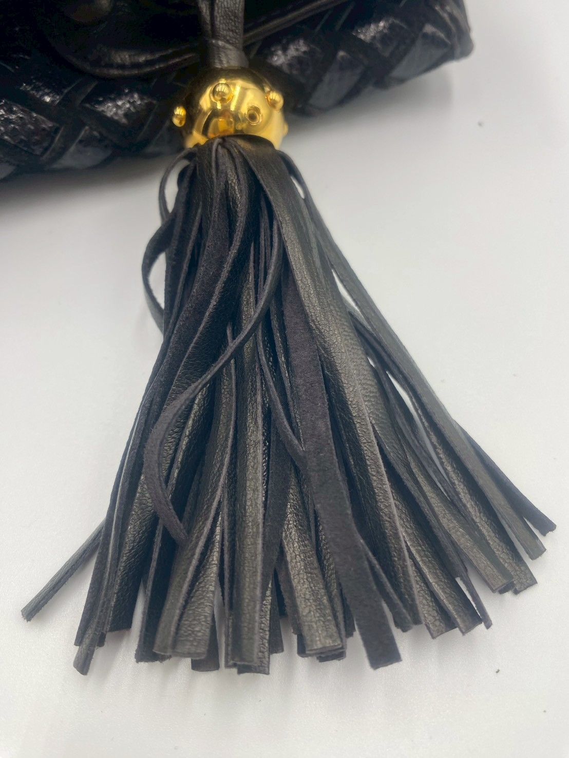 BALLY バリー 編み込み レザー タッセル トートバッグ ハンドバッグ