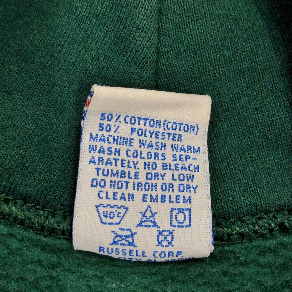 90年代 USA製 RUSSELL ATHLETIC ラッセル パーカー グリーン(メンズ L