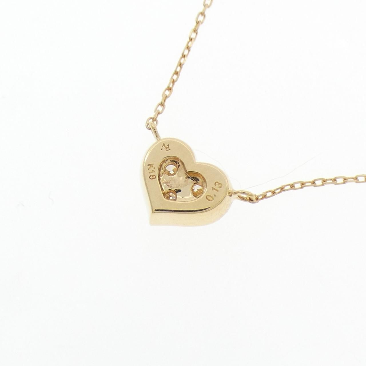 ポンテヴェキオ ハート ネックレス 0.13CT - メルカリ