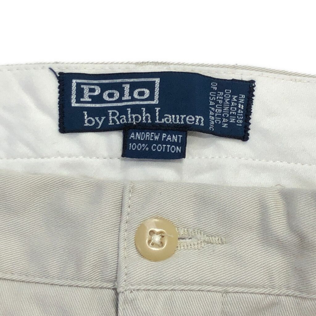 90年代 Polo by Ralph Lauren ポロ ラルフローレン 2タック チノパンツ