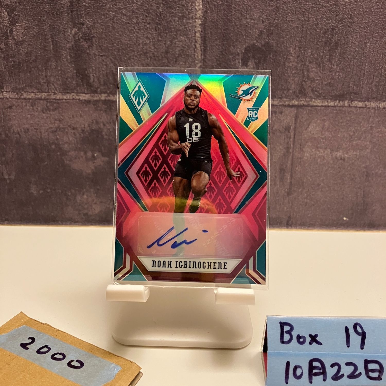 2020 Panini Noah Igbinoghene 71/99 直筆サインカード Miami Dolphins