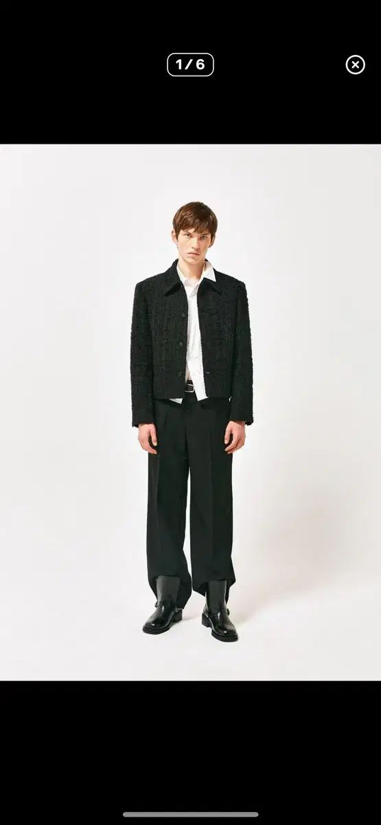 LABEL ARCHIVE ツイード ジャケット ブラック 2 サイズ