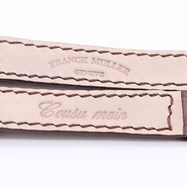 良品 フランクミュラー 純正ベルト レザー ブラウンカラー 15mm用