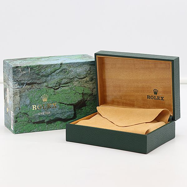 美品 箱付 ロレックス 空箱 グリーンカラー 腕時計用 メンズ
