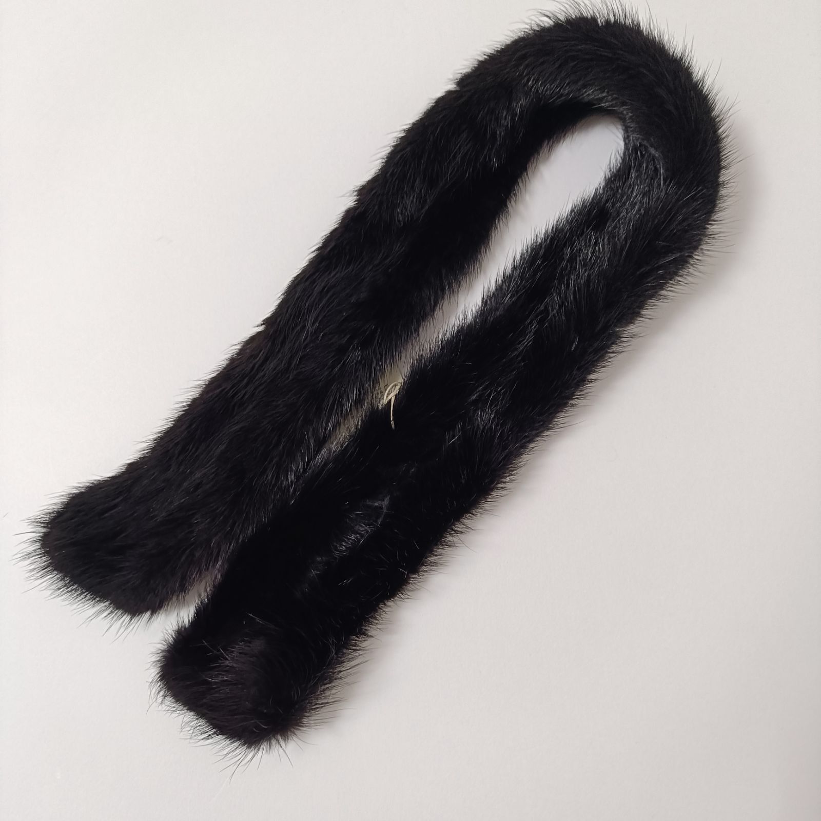 専用☆ミンク　ファー　ストール　ブラック　タグ付き タグ付未使用 タナカキュー オンライン ミンクファー ティペット