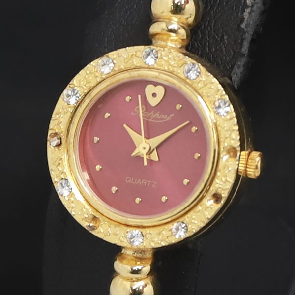 アンティーク エリザベス2世  金文字盤 バングル時計 クォーツ 腕時計 クロイゼ klaeuse 腕時計 ペアウォッチ クォーツ シェル文字盤