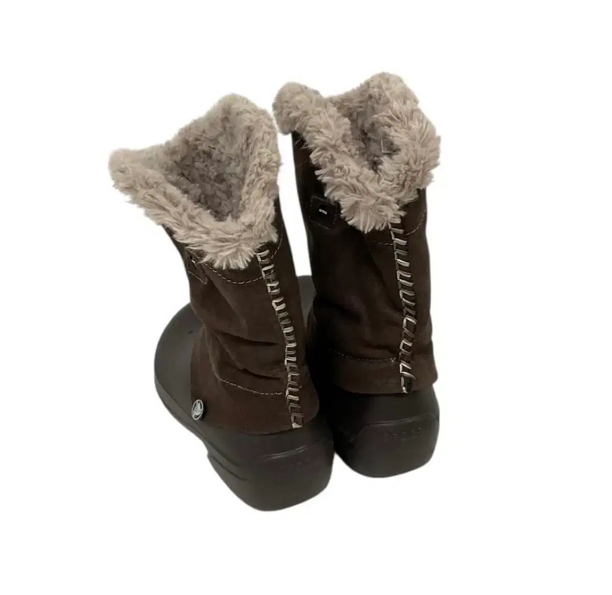 クロックス ブラウン ファーブーツ