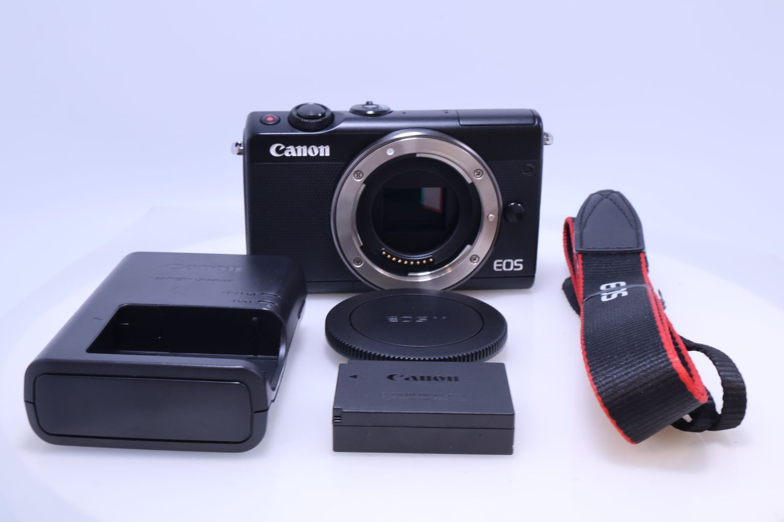 極美品】Canon EOS M100 ボディ ブラック EOSM100BK-BODY ミラーレス
