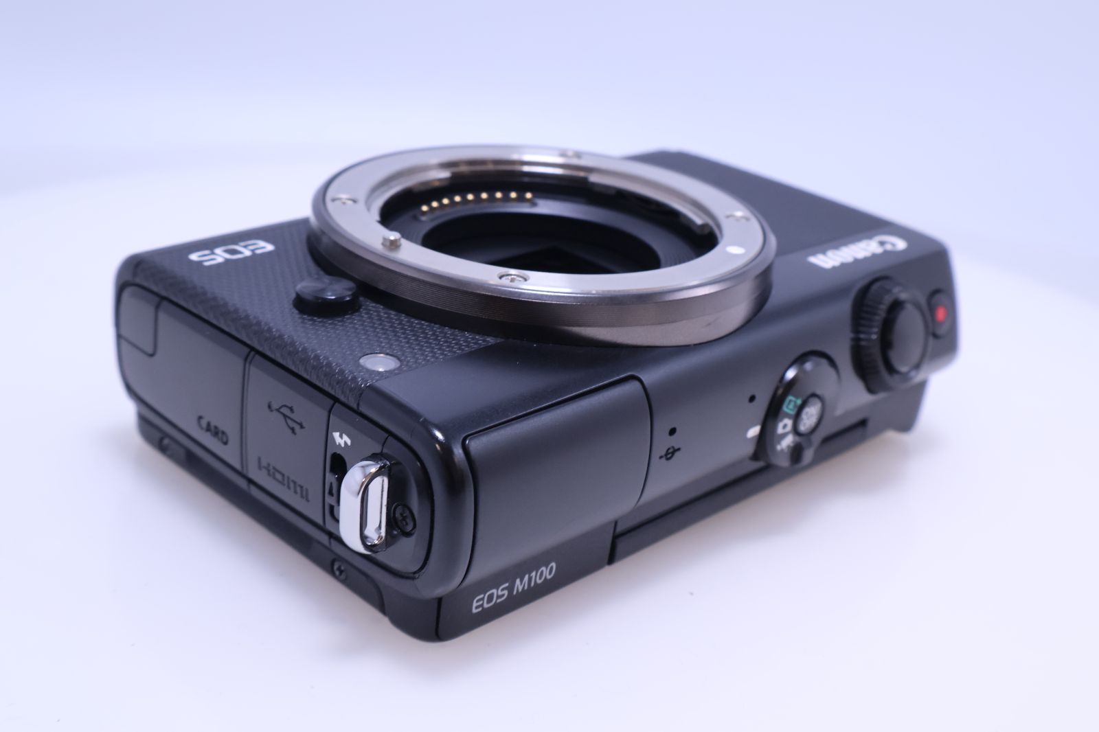 【美品】CANON キャノン EOSM100 ブラック カメラ EOS キャノン ミラーレス CANON M100 ブラック レンズキット 中古 Wi