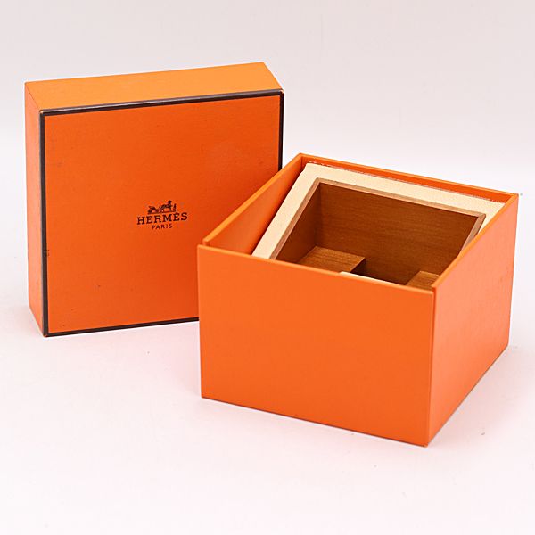 良品 エルメス 空箱 オレンジカラー 腕時計用 メンズ/レディース腕時計