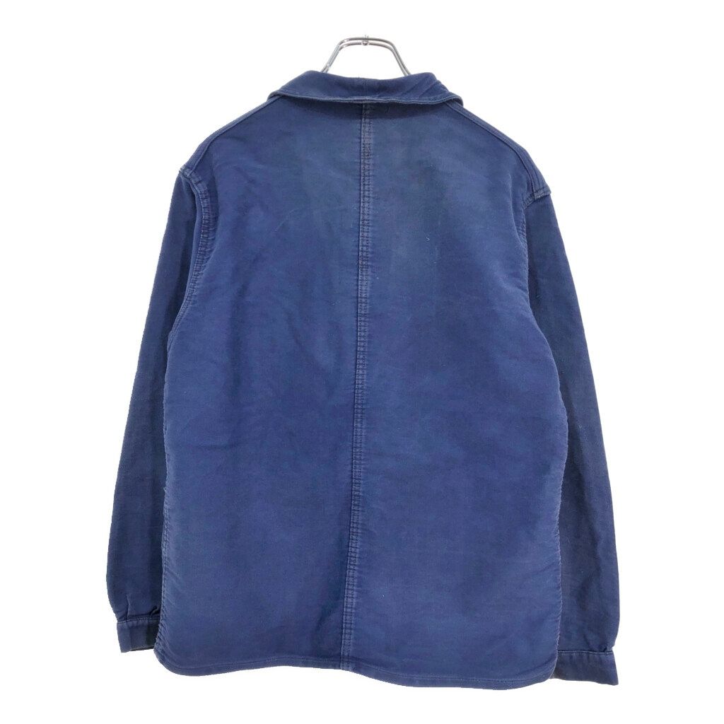 60s ヴィンテージ フレンチ モールスキンジャケット 古着 ユーロ ブルー 60年代 フランス製 Canals モールスキン フレンチワークジャケット