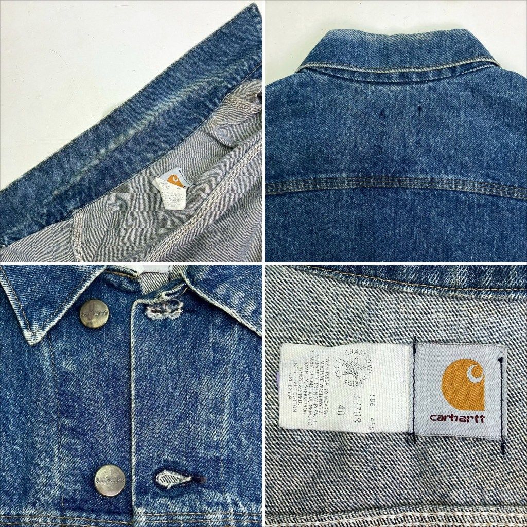 01w-5429 カーハート Carhartt デニムジャケット JU708 星タグ サイズ