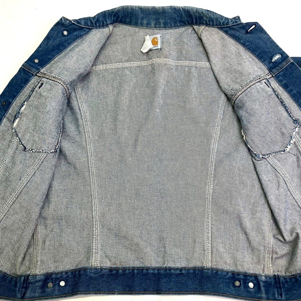 01w-5429 カーハート Carhartt デニムジャケット JU708 星タグ サイズ