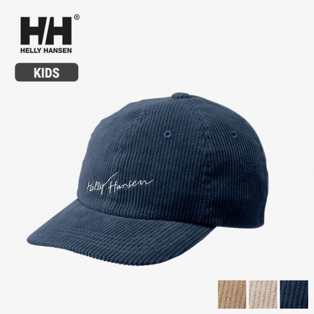 低価，新作登場 ヘリーハンセン キャップ HELLY HANSEN HCJ92563 K CORDUROY LG CAP コーデュロイキャップ メンズ コーデュロイ 帽子 秋冬 メンズ おしゃれ 綿100 アジャスター付き ロゴ刺繍 カジュアル シンプル キャップ