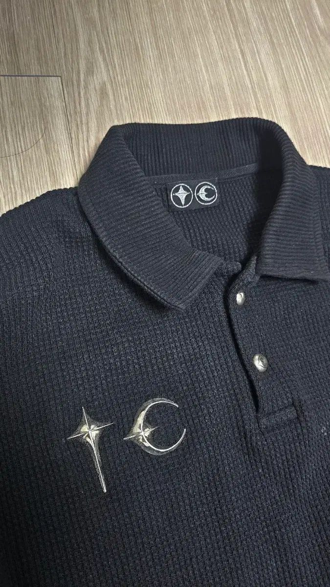 THUG CLUB(サグクラブ) ワッフル トップス サグクラブ thug club ブラック ワッフルニットトップス ニット - メルカリ